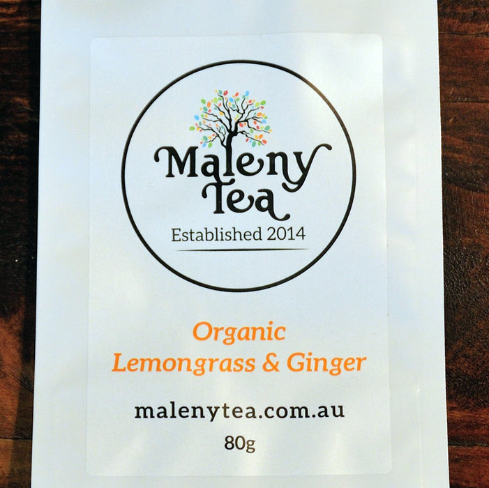 80g Maleny Tea - Organic Lemongrass & Ginger